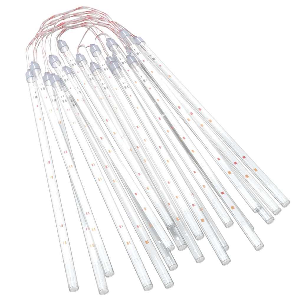 lyskæde meteorregn 20 stk. 30 cm 480 LED'er farverigt lys