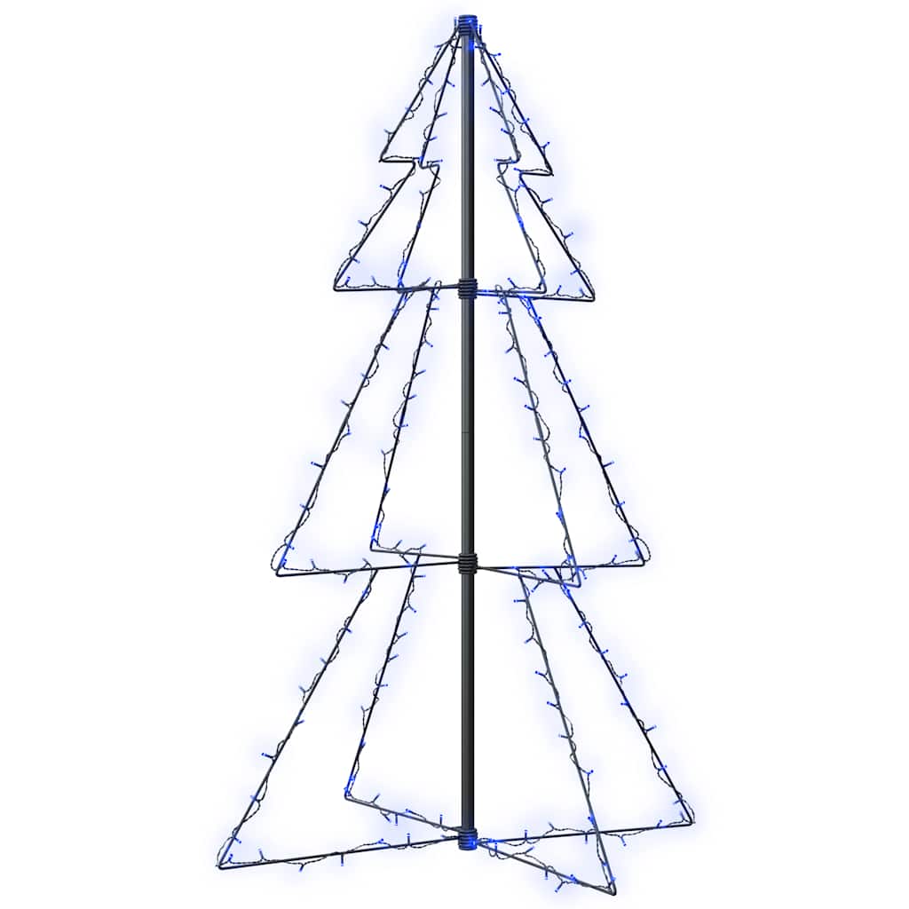 lysende juletræ 78x120 cm 160 LED'er indendørs/udendørs