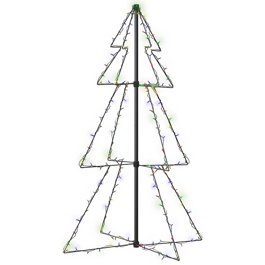 lysende juletræ 78x120 cm 160 LED'er indendørs/udendørs