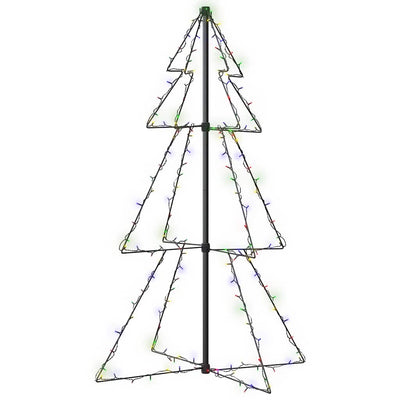 lysende juletræ 78x120 cm 160 LED'er indendørs/udendørs