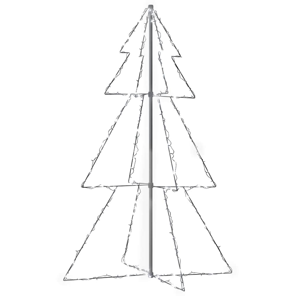 lysende juletræ 98x150 cm 200 LED'er indendørs/udendørs