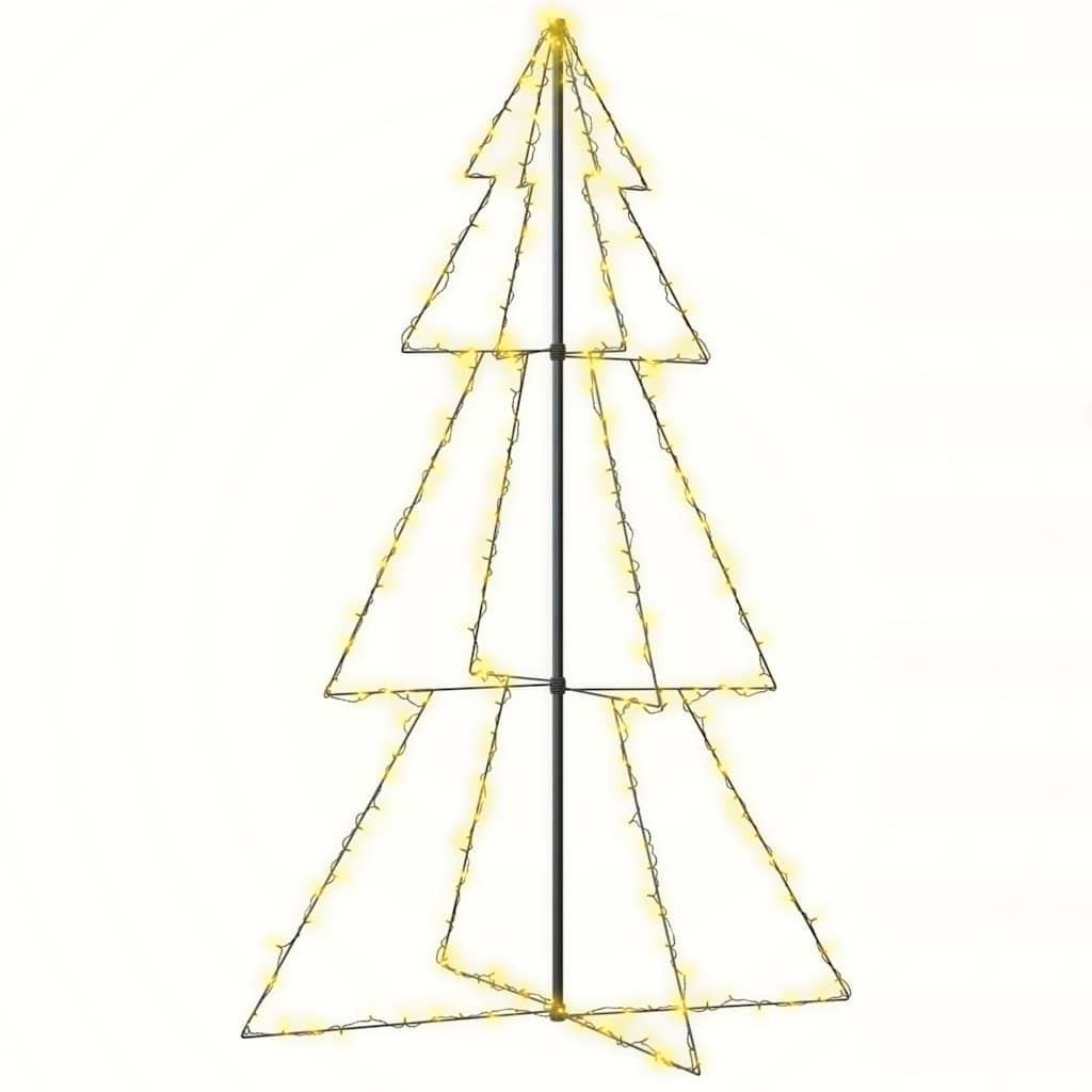 lysende juletræ 118x180 cm 240 LED'er indendørs/udendørs
