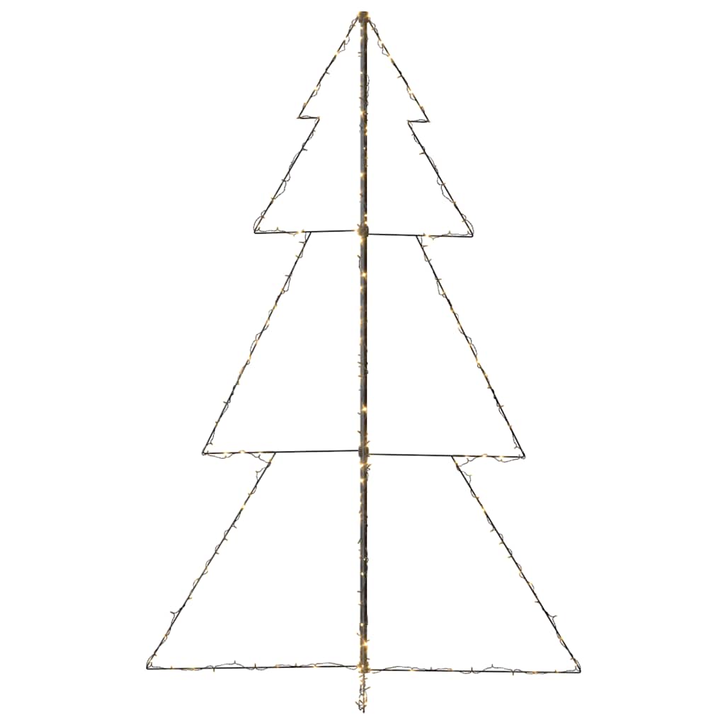 lysende juletræ 118x180 cm 240 LED'er indendørs/udendørs