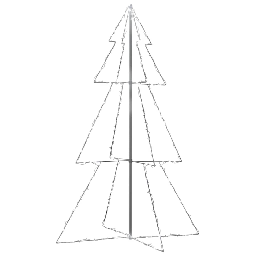 lysende juletræ 118x180 cm 240 LED'er indendørs/udendørs