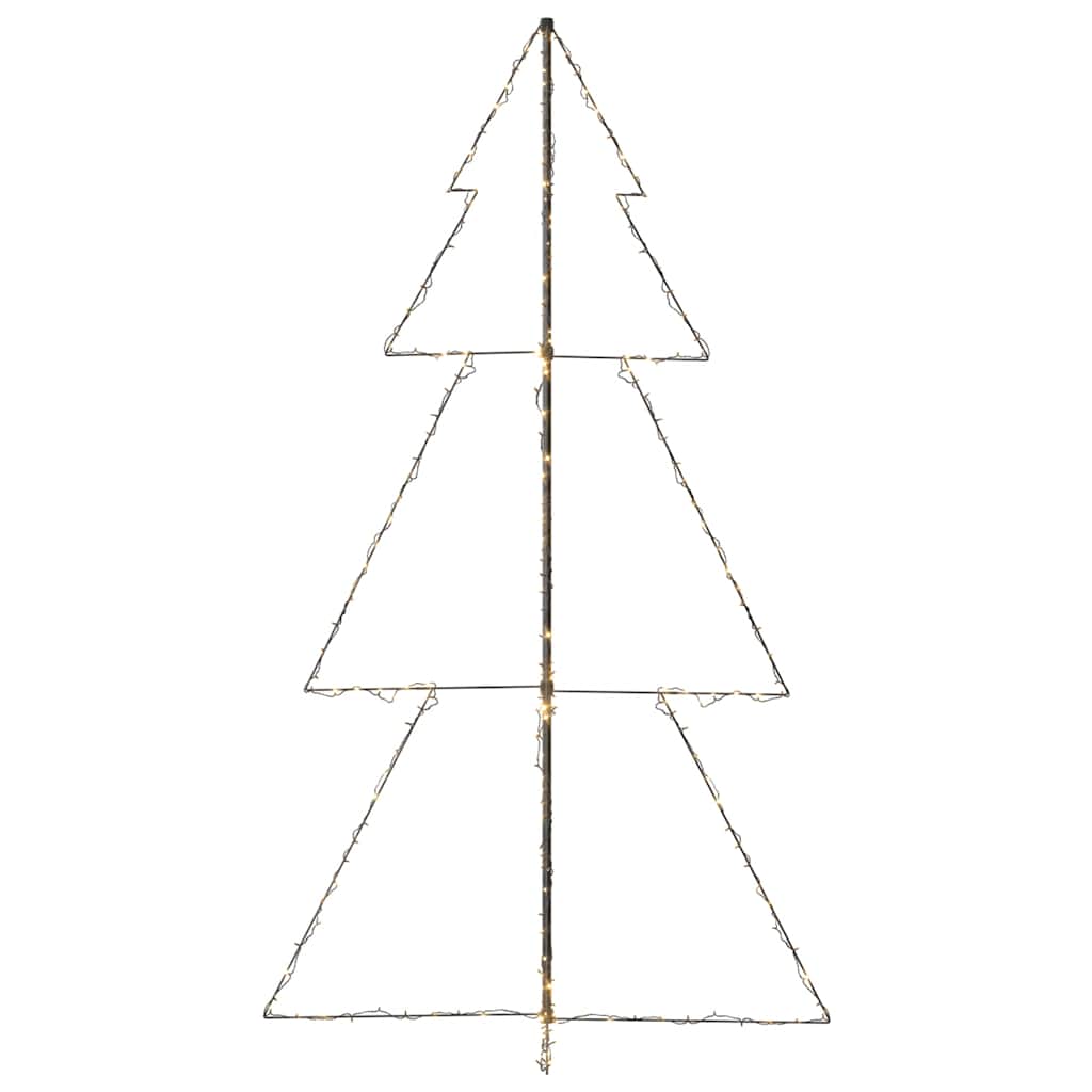 lysende juletræ 120x220 cm 300 LED'er indendørs/udendørs