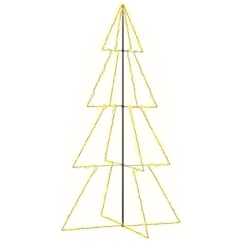lysende juletræ 143x250 cm 360 LED'er indendørs/udendørs