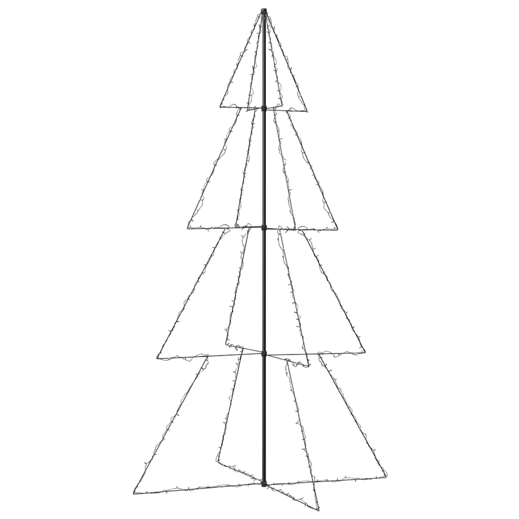 lysende juletræ 143x250 cm 360 LED'er indendørs/udendørs
