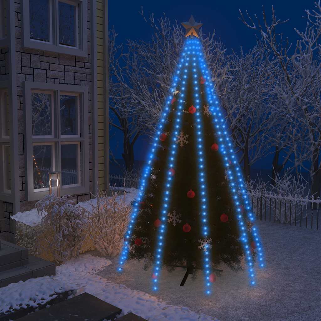 lysnet til juletræ 400 lysdioder 400 cm blå