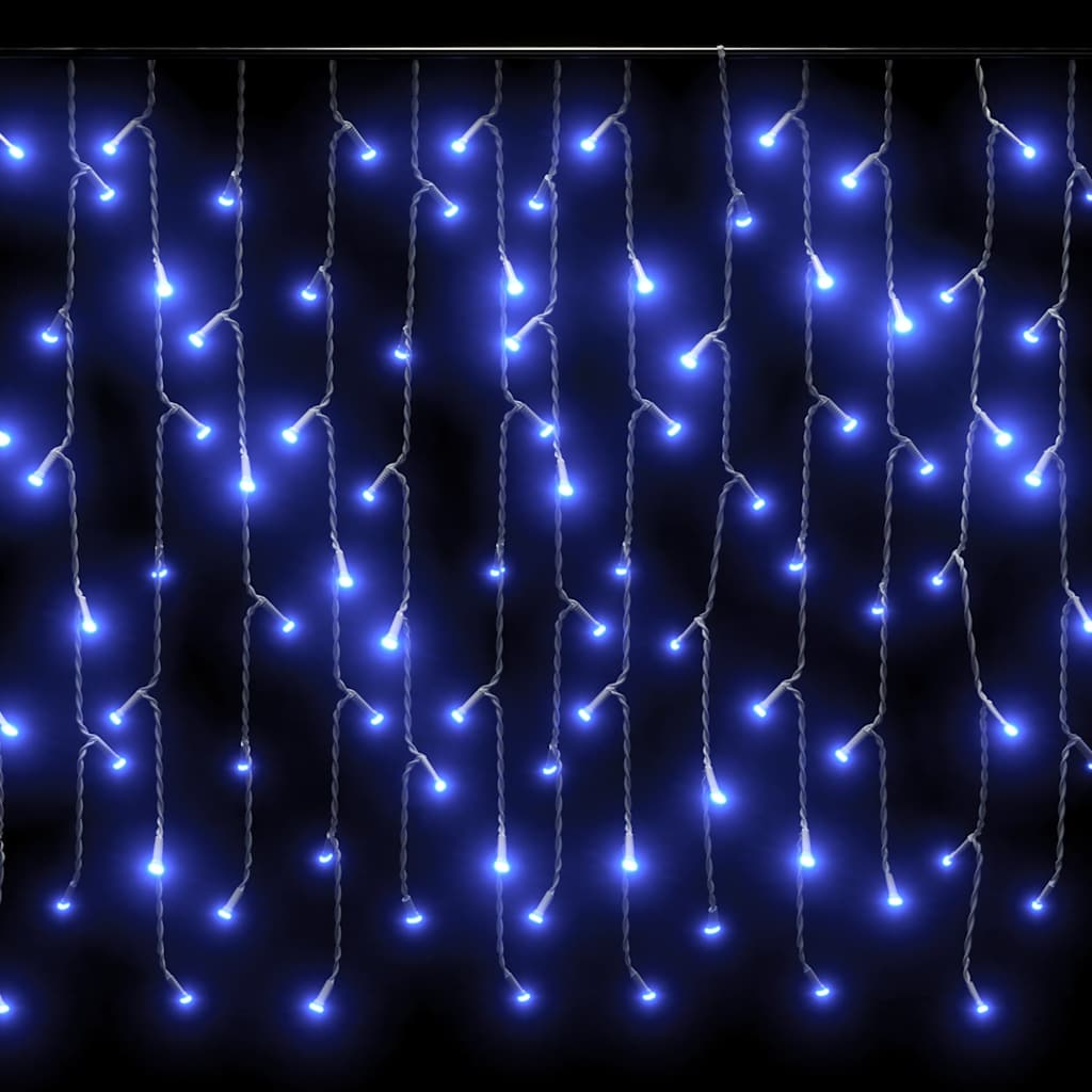 lysgardin 10 m 400 LED'er 8 funktioner blå