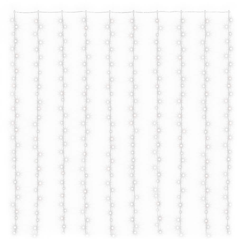 lysgardin 3x3 m 300 LED'er 8 funktioner kold hvid