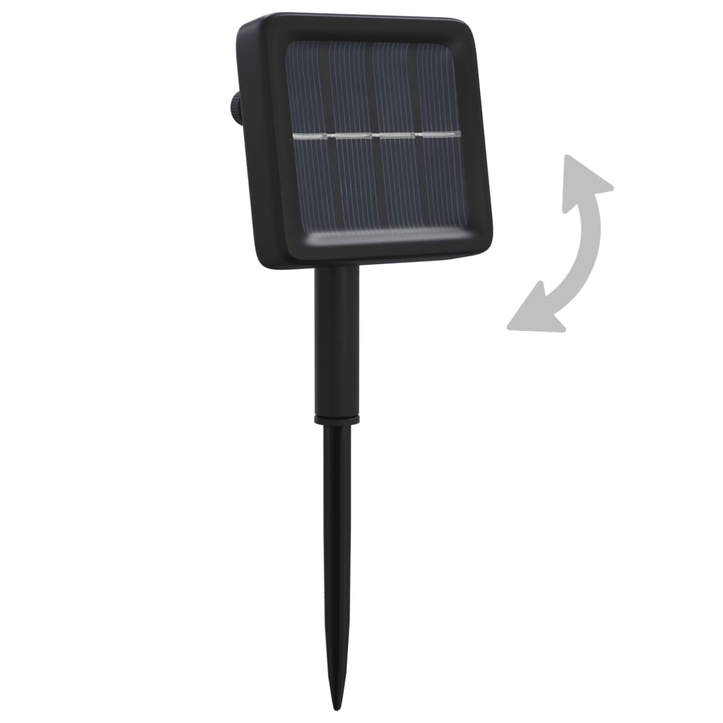 lyskæder 5 stk. 5x200 LED inde/ude soldrevet blå