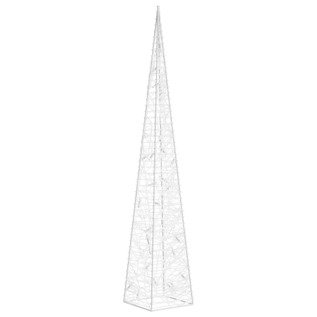 dekorativ LED-lyskegle 60 cm akryl blå