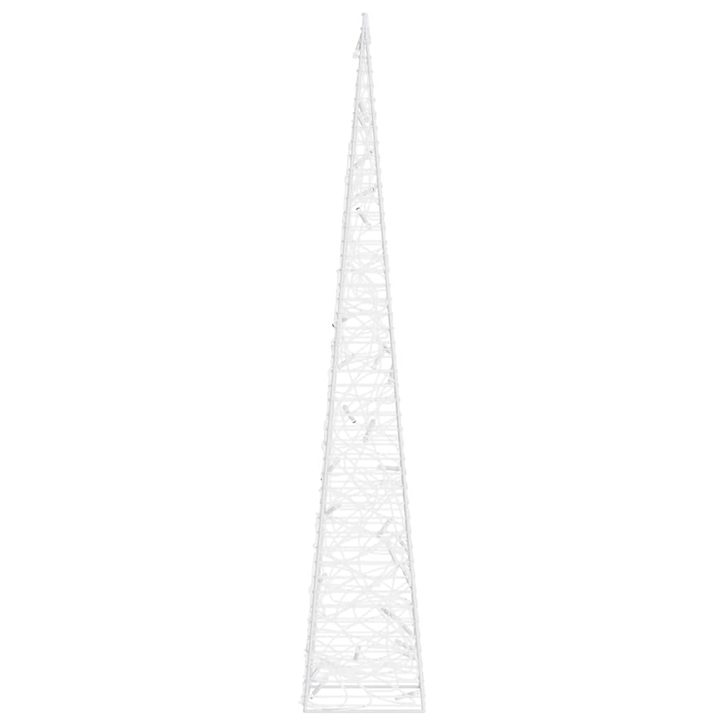 dekorativ LED-lyskegle 60 cm akryl blå