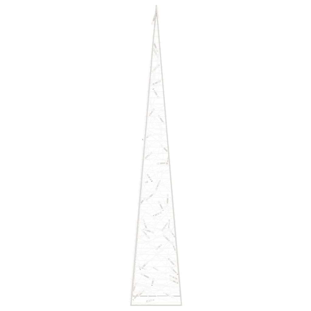 dekorativ LED-lyskegle akryl 90 cm blå