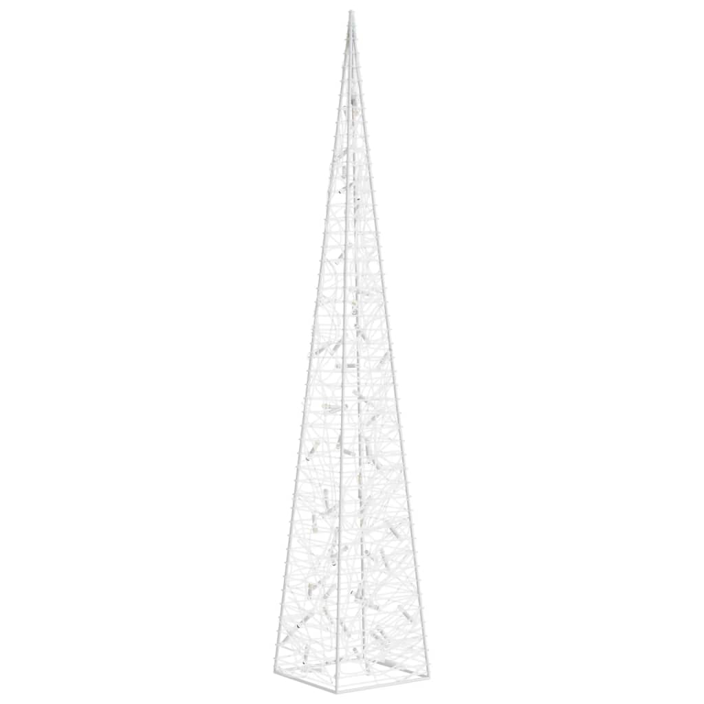 dekorativ LED-lyskegle 120 cm akryl blå