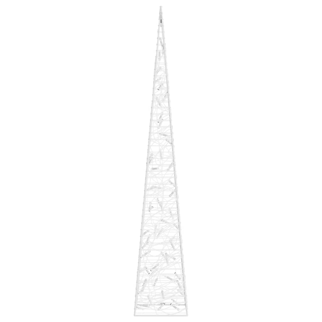 dekorativ LED-lyskegle 120 cm akryl blå