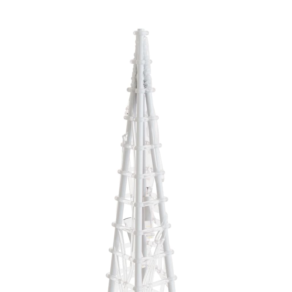 dekorativ LED-lyskegle 120 cm akryl blå
