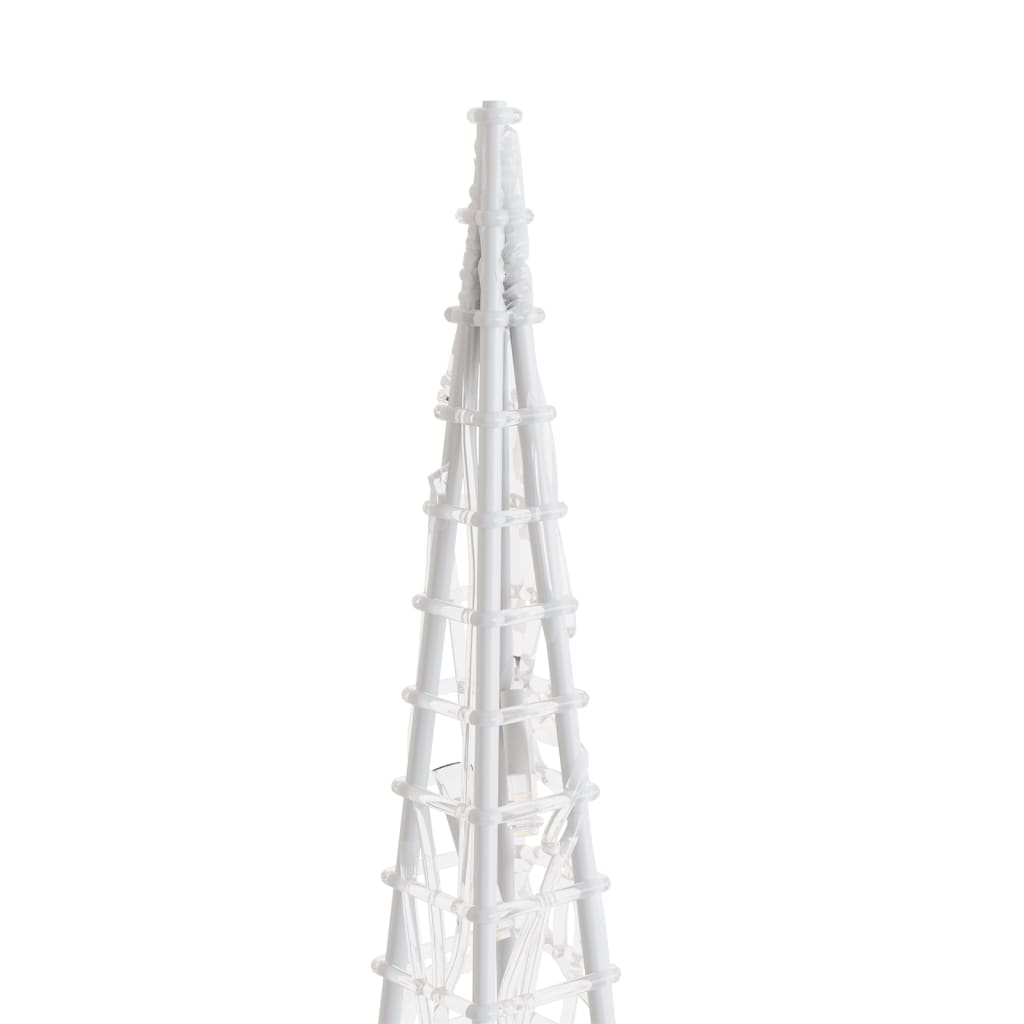 dekorativt LED-lyskeglesæt 60/90/120 cm akryl blå