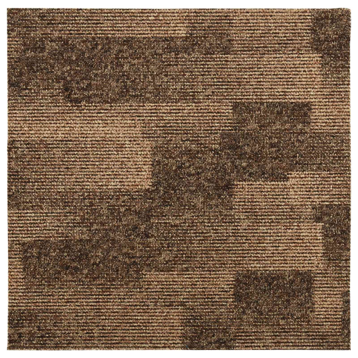 Gulvtæppe 20 stk. Brun 50 x 50 cm PP Lav luv
