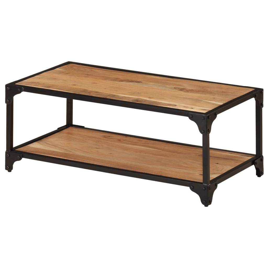 sofabord 90x45x35 cm massivt akacietræ