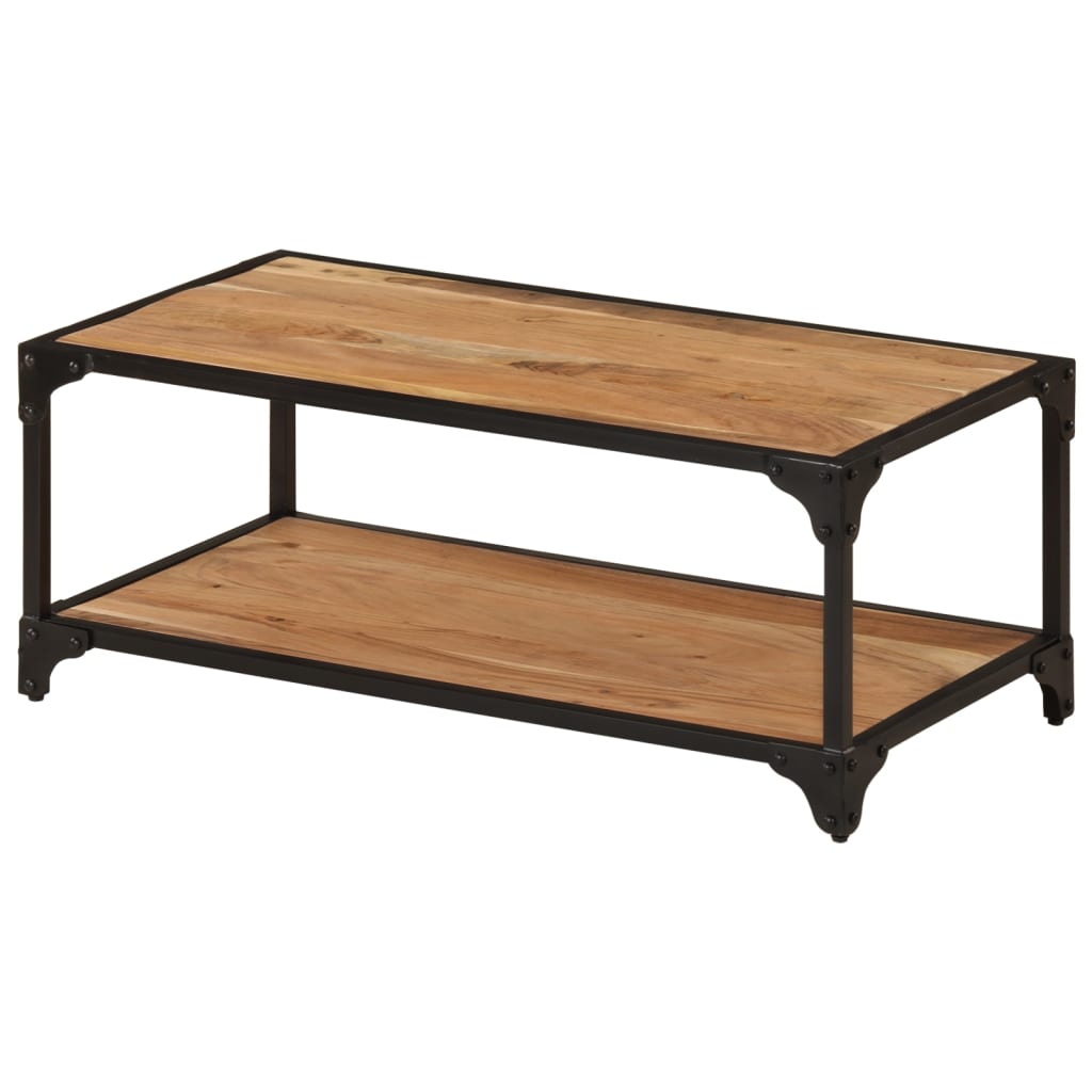 sofabord 90x45x35 cm massivt akacietræ