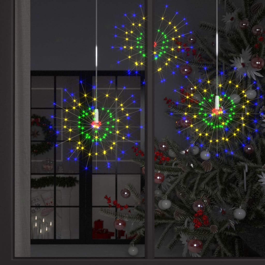 udendørslys fyrværkeridesign 20 cm 140 LED'er flerfarvet