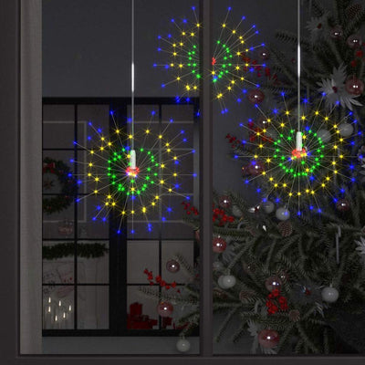udendørslys fyrværkeridesign 4 stk. 20 cm 560 LED'er flerfarvet