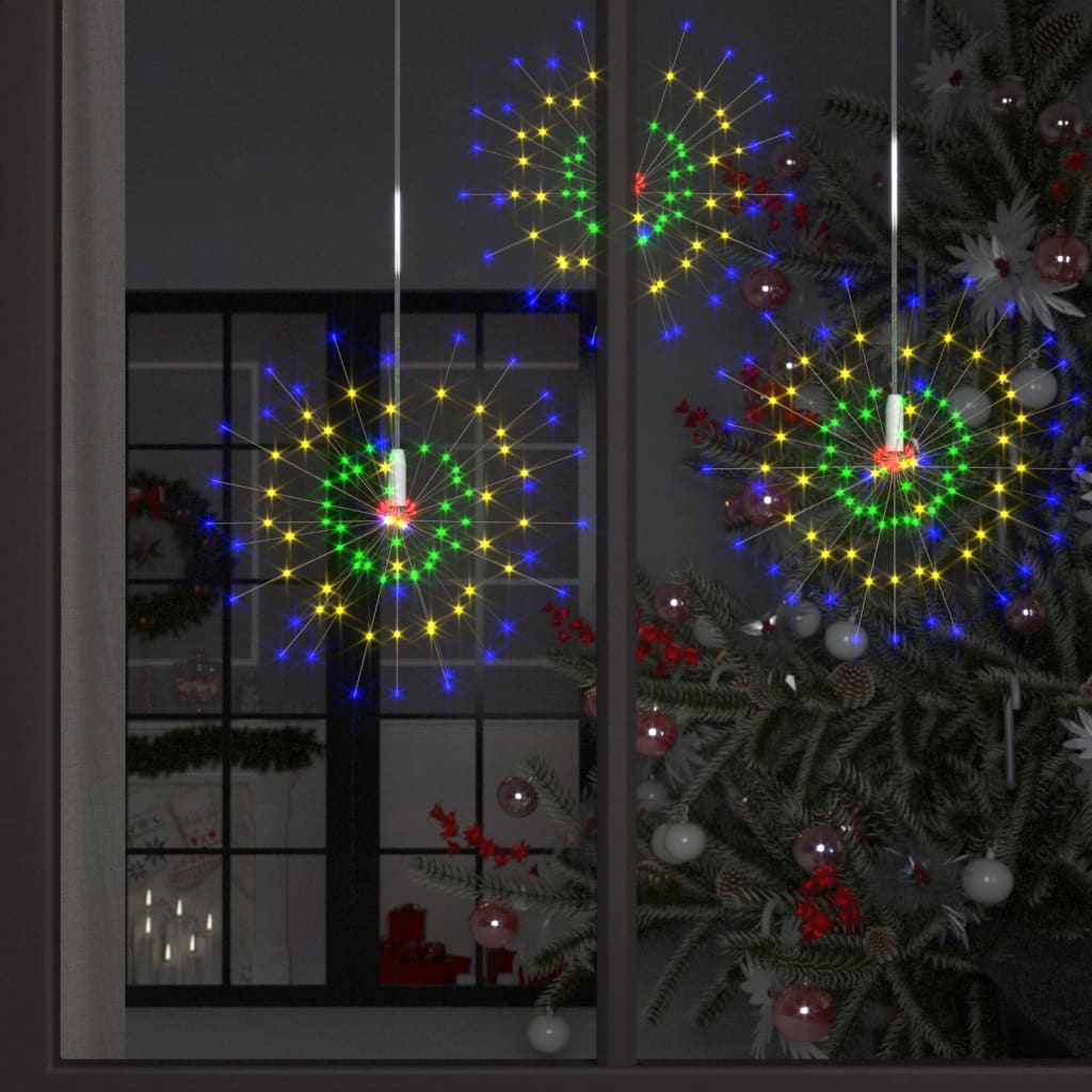 udendørslys fyrværkeridesign 10 stk. 20 cm 1400 LED flerfarvet