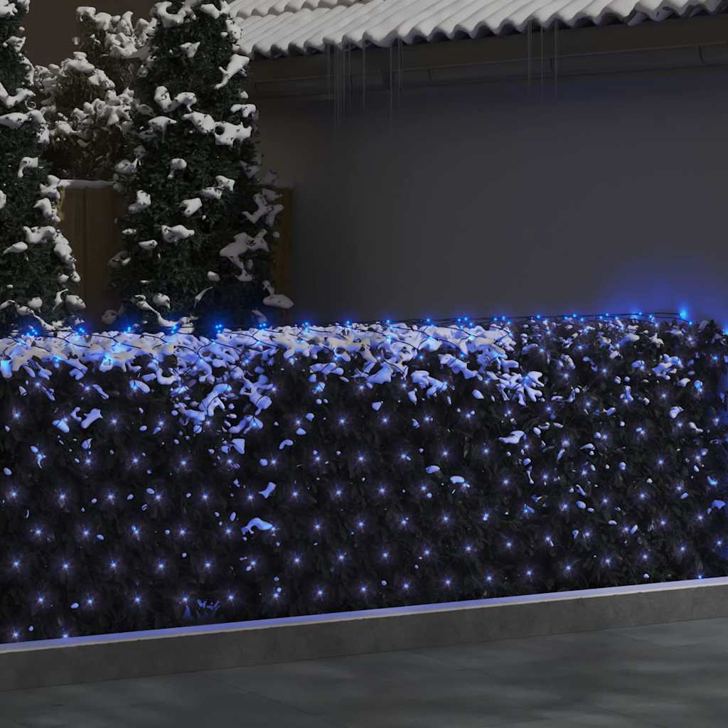 lysnet 4x4 m 544 LED'er inde/ude blåt lys
