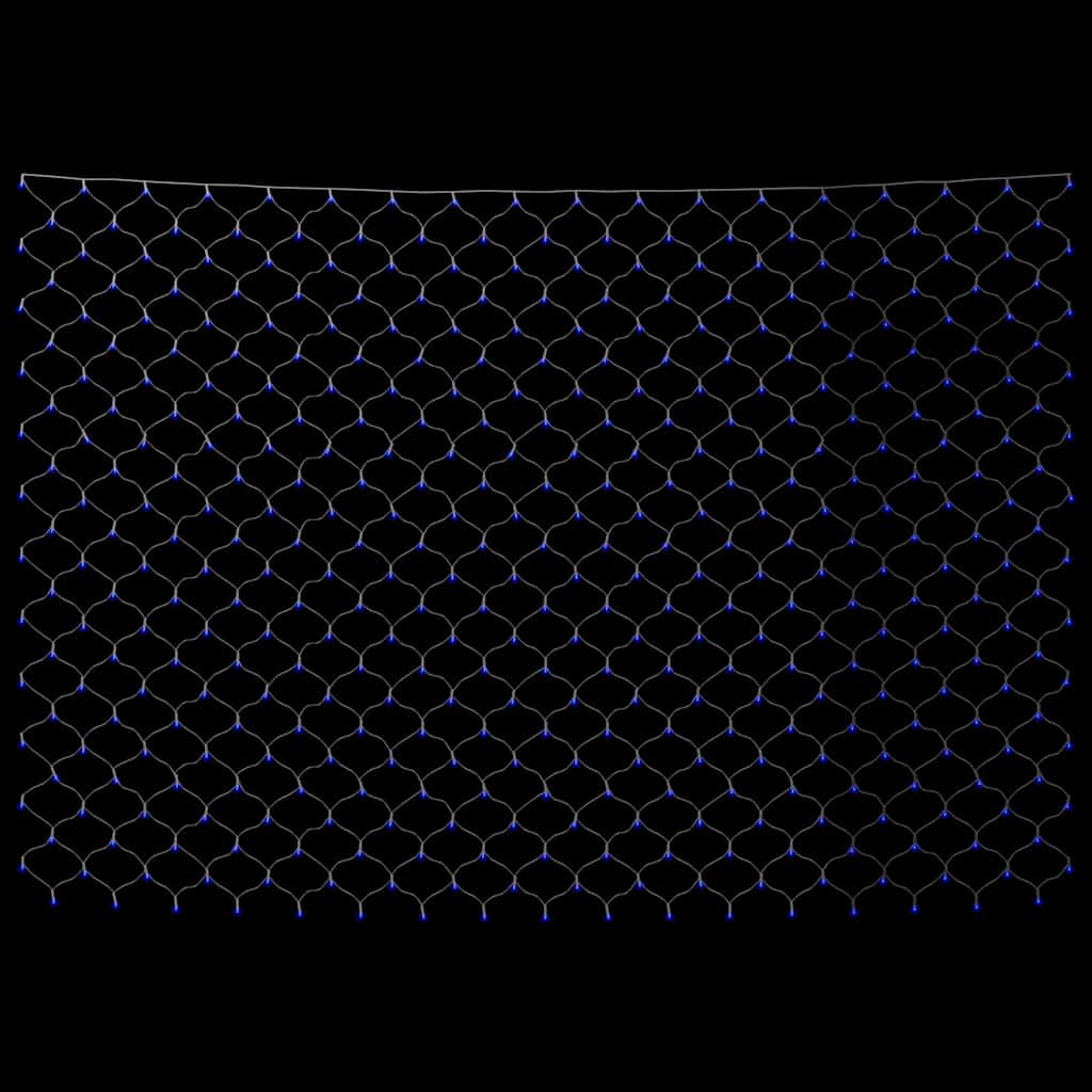 lysnet 4x4 m 544 LED'er inde/ude blåt lys