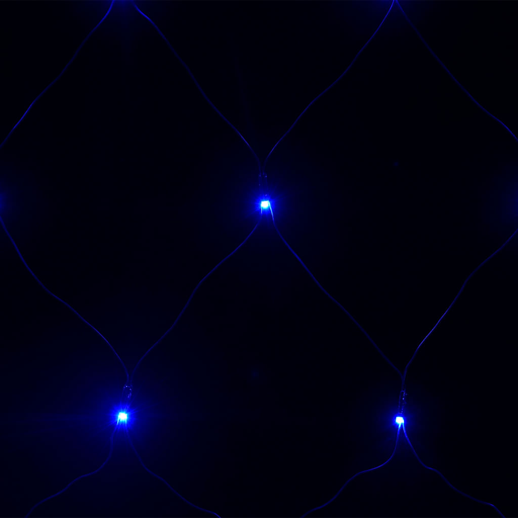lysnet 4x4 m 544 LED'er inde/ude blåt lys