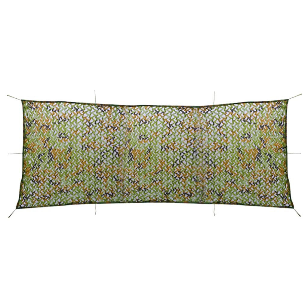 camouflagenet med opbevaringstaske 1,5x5 m grøn