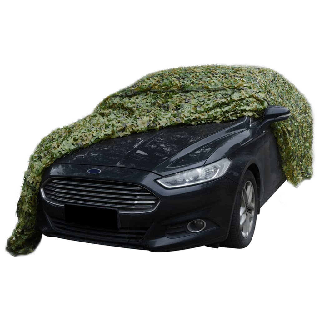 camouflagenet med opbevaringstaske 3x7 m grøn
