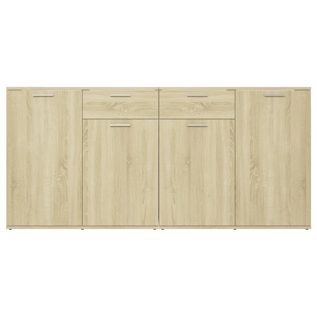 skænk 160x36x75 cm konstrueret træ sonoma-eg