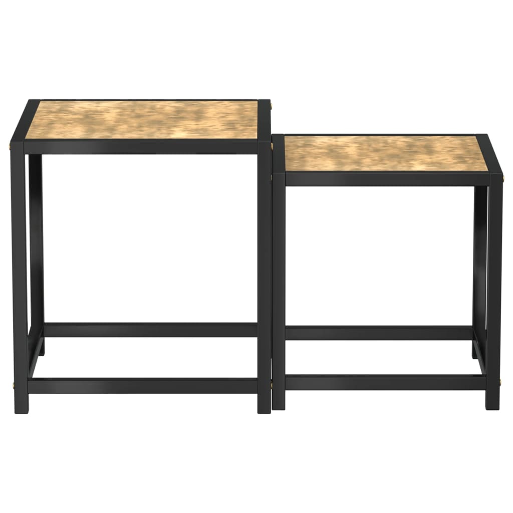 sideborde 2 stk. MDF sort og gul