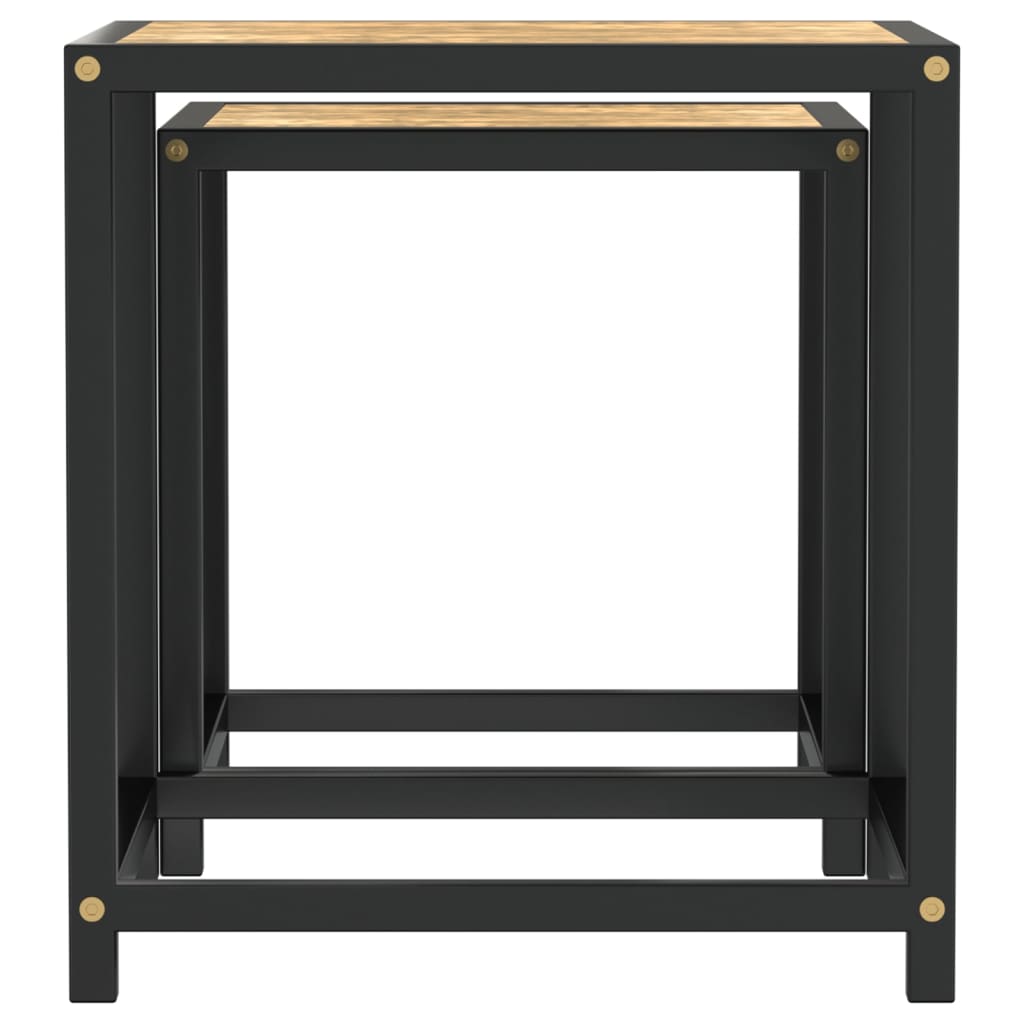 sideborde 2 stk. MDF sort og gul