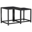 sideborde 2 stk. MDF sort