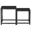 sideborde 2 stk. MDF sort