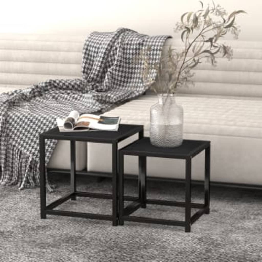 sideborde 2 stk. MDF sort