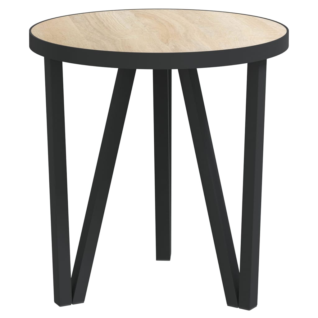 sidebord Ø35 cm MDF sonoma-eg