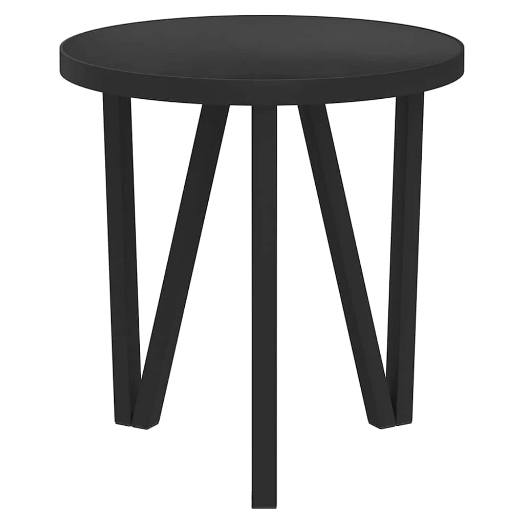sidebord Ø35 cm MDF sort