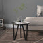 sidebord Ø35 cm MDF sort