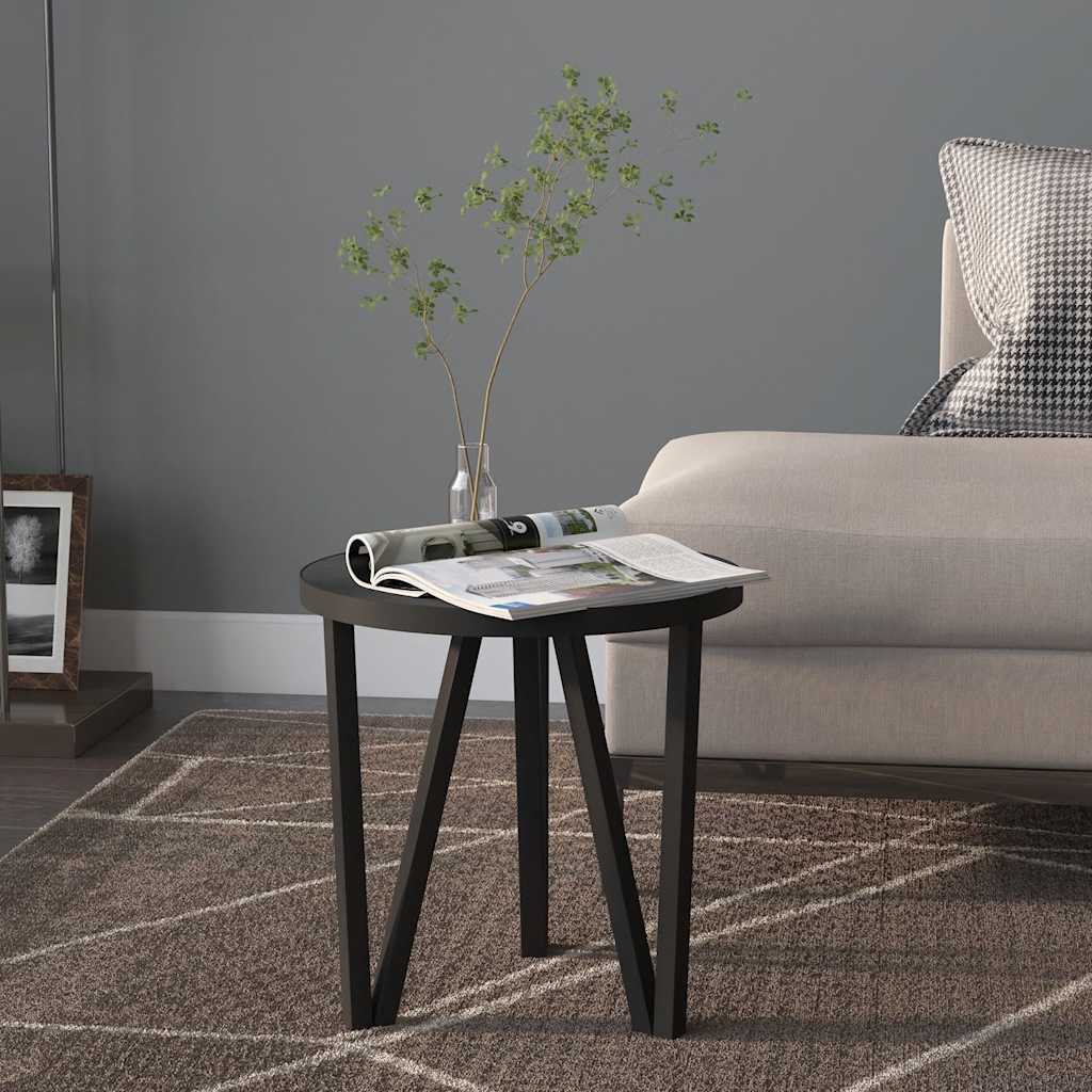 sidebord Ø35 cm MDF sort