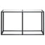 konsolbord 140x35x75,5 cm hærdet glas transparent