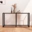 konsolbord 140x35x75,5 cm hærdet glas transparent