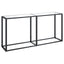 konsolbord 160x35x75,5 cm hærdet glas transparent