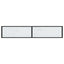 konsolbord 180x35x75,5 cm hærdet glas hvid marmor