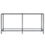 konsolbord 160x35x75,5 cm hærdet glas transparent