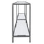 konsolbord 160x35x75,5 cm hærdet glas transparent