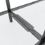 konsolbord 180x35x75,5 cm hærdet glas transparent